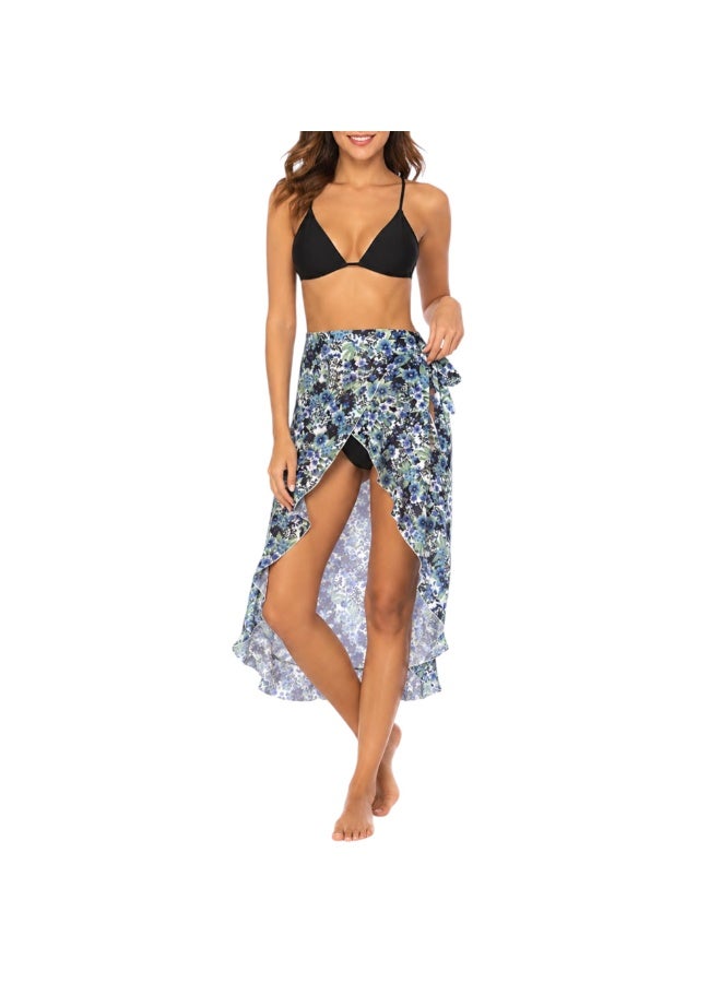 zecotex  Women's Chiffon Beach Wrap Skirt – Adjustable Tie Sarong Cover Up - Image 1
