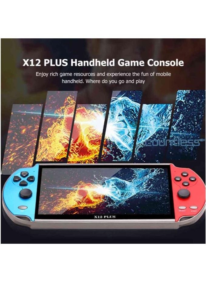 Generic - X12 Plus Wireless Video Game Console PSP Nostalgic 7.0 Inch Large - Image 1