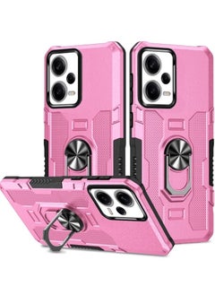 erorex Phone Case for Xiaomi Redmi Note 12 Pro 5G Ring Holder Pink  - Image 1