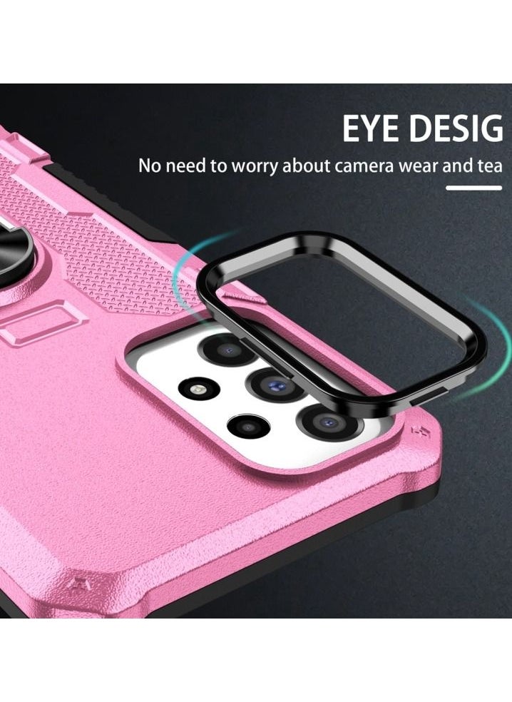 erorex Phone Case for Xiaomi Redmi Note 12 Pro 5G Ring Holder Pink  - Image 4