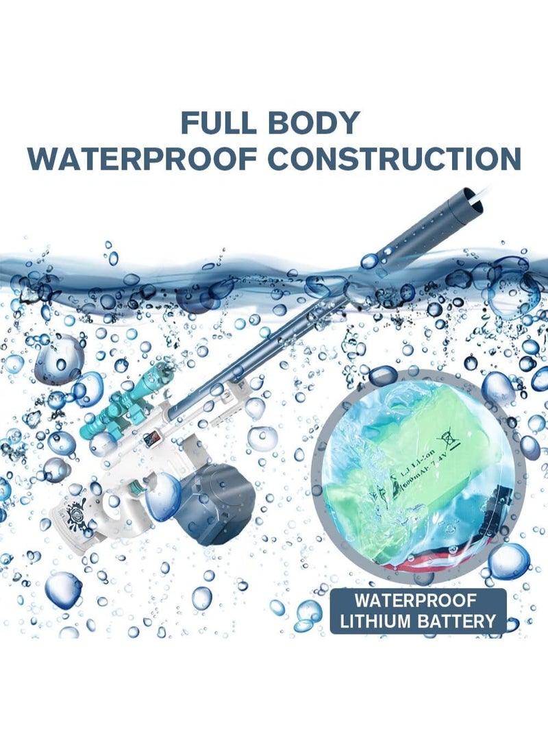 مسدس ماء كهربائي بشكل قنّاص – تصميم AWM بطول 87 سم مع منظار | سعة 600 مل، إطلاق تلقائي، للأطفال من عمر 3 سنوات فأكثر - Image 4