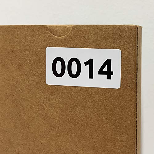 TownStix 1-1000 Consecutive Number Inventory Labels Stickers Sheets, 1.5" x 0.75" - Image 2