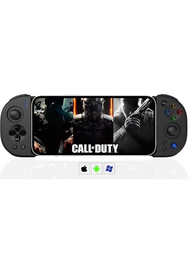 KASTWAVE - Mobile Gaming Controller for iPhone Android PC iOS Wireless Gamepad Joystick for iPhone 15/14/13/12/X, iPad, MacBook, Samsung Galaxy S23/S22/S21, TCL, LG, Tablet, Turbo, 18+H Battery Life, Direct Play - Image 1