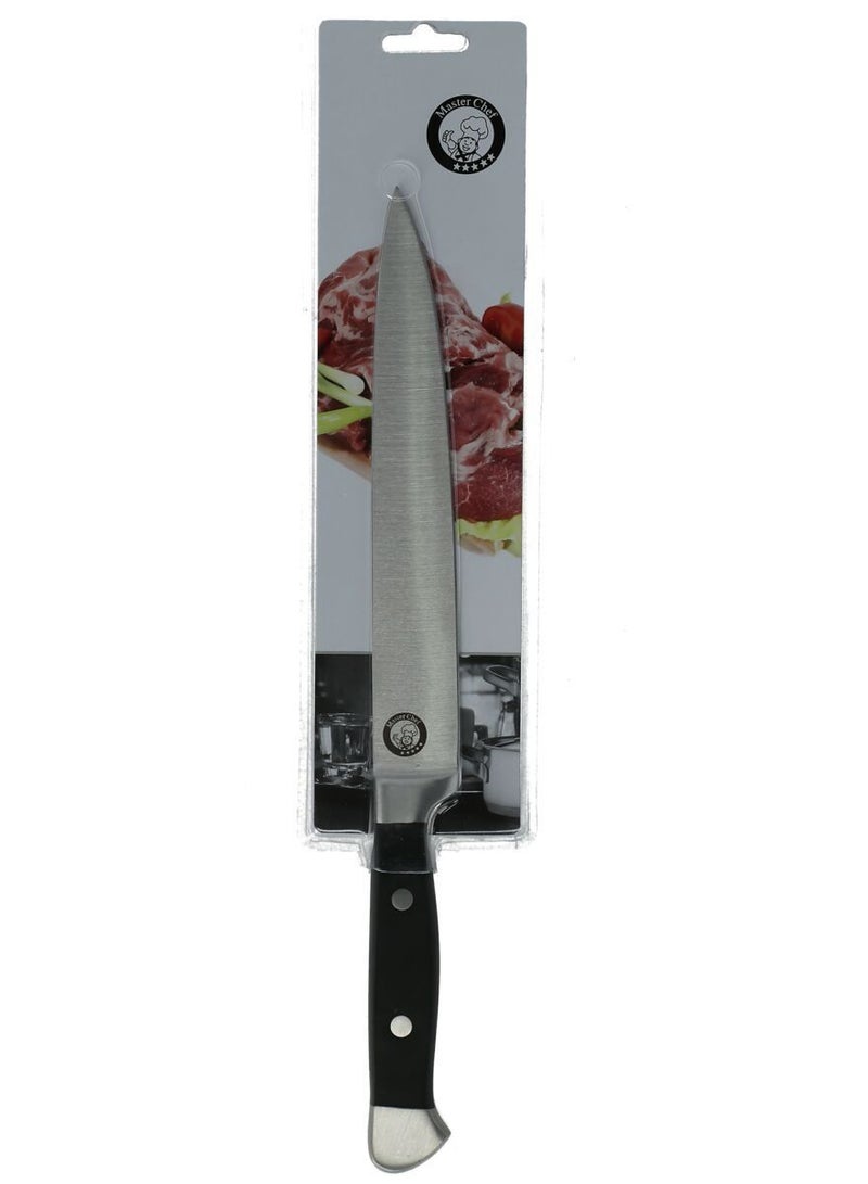 Master Chef Carving Knife Black And Silver 8 Inch