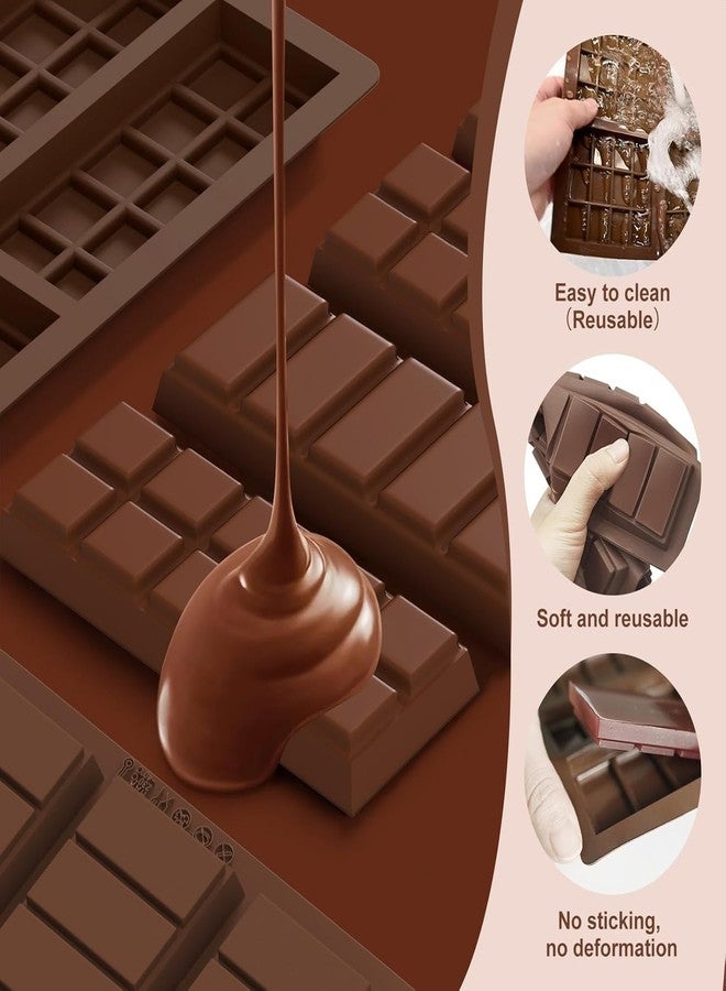 LEGACYCART 2 Pack Chocolate Bar Mold, Non-Stick Dubai Chocolate Molds, Deep Silicone Chocolate Mold for Dubai Chocolate Bar Pistachio, Candy, Snacks, Holiday Gifts - Image 3