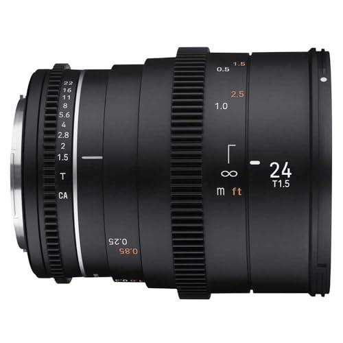 Samyang Enhanced Cine Lens, VDSLR 24MM T1.5 MK2, for Mount MFT Cameras - Image 4