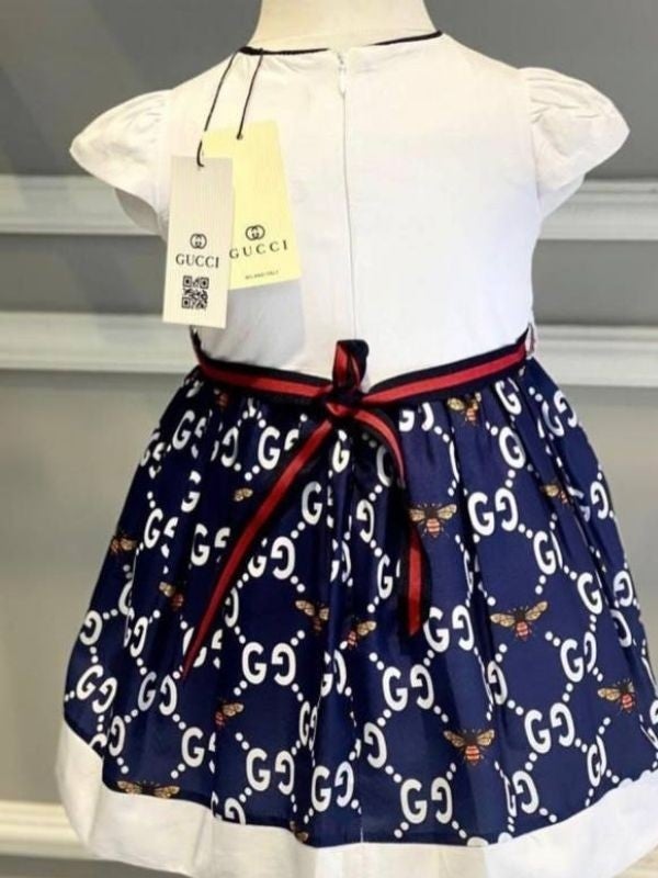 HC Kids Wear Girls White Dress Birthday Special Occasion Dress - Image 2
