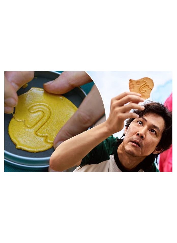 Generic - Squid Game Biscuit/Cookie, Honey Comb Sugar Pie Puff Candy Mold - Image 1