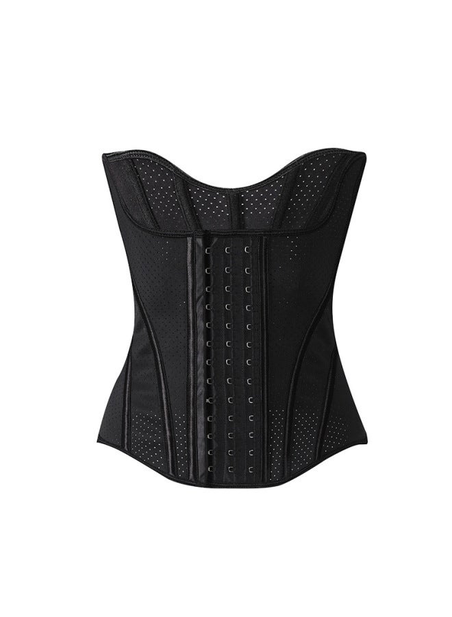 Sandglass Waist Trainer High Compression Tummy Control Fitness Latex Summer Breathable Perforated Waist Cincher Shapewear Belt