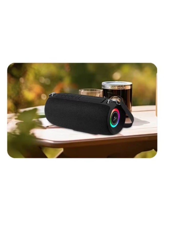 Kisonli - Kisonli Premium Q28 Stereo Super Bass RGB 10W Portable Speaker, 1800mAh (3-8 Hr), Built-In Calling MIC, AUX-USB/TF/FM - Image 1