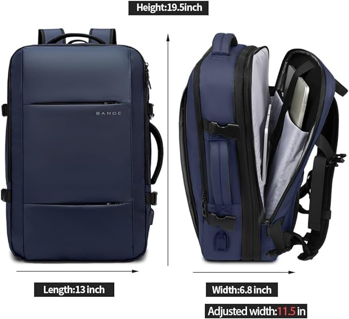 BANGE Travel Backpack,35L Carry on Backpack, Men Airline Approved Backpack, Expandable Business Laptop Daypack - Image 4