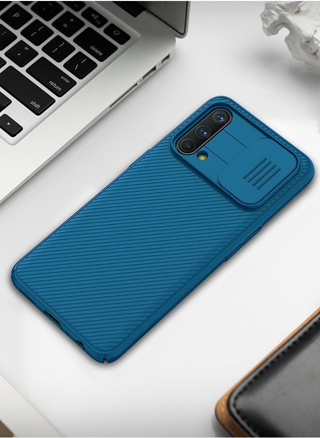 Muyixin - Case for OnePlus Nord CE 5G with Slide Lens Camera Protection Scratch Resistant (Blue) - Image 1