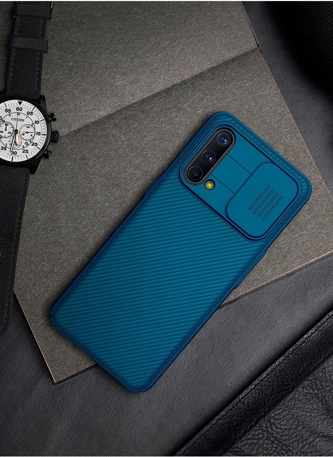 Muyixin - Case for OnePlus Nord CE 5G with Slide Lens Camera Protection Scratch Resistant (Blue) - Image 1