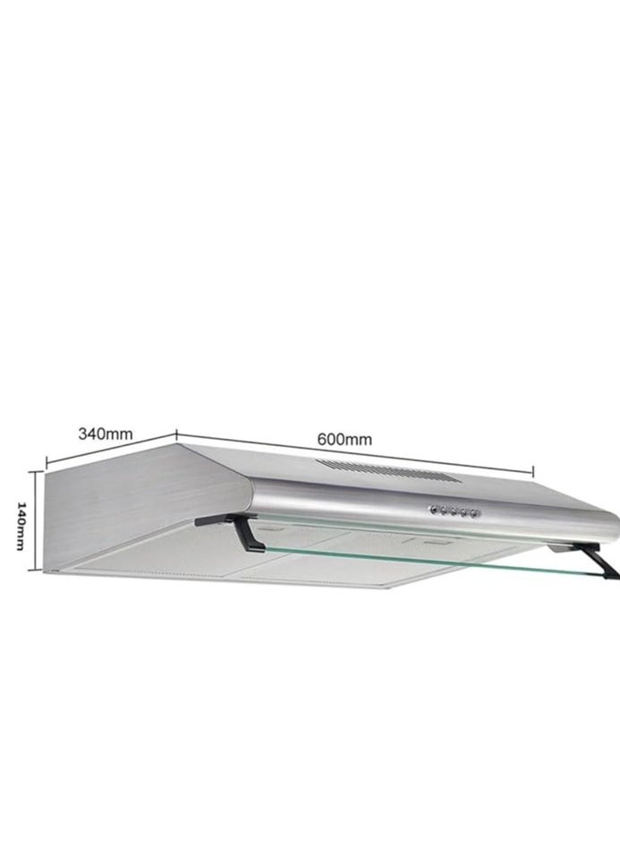 milano Kitchen Hood Chrome 60cm  - Image 2