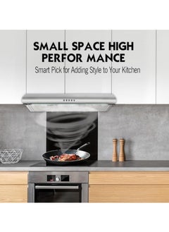 milano Kitchen Hood Chrome 60cm  - Image 4