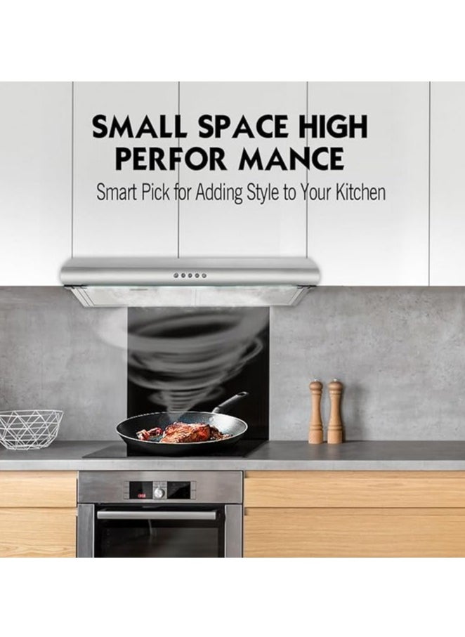 milano Kitchen Hood Chrome 60cm  - Image 4