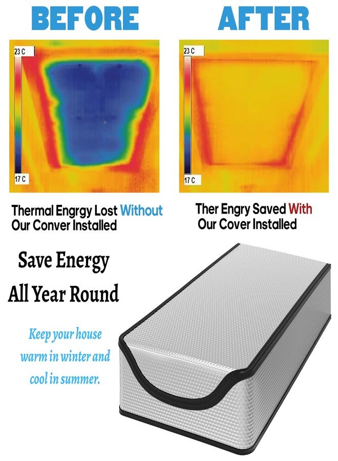 YOUEON Extra Thick Attic Door Insulation Cover 54"x25"x11", Double Bubble Attic Stairs Insulation Cover for Pull Down Stair, Energy Saving Tent with Easy Access Zipper - Image 4