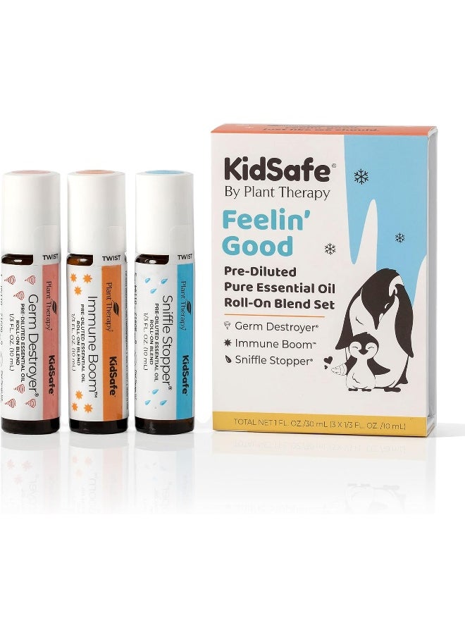 Plant Therapy - Plant Therapy KidSafe Feelin' Good Essential Oil Blend Set - Image 1