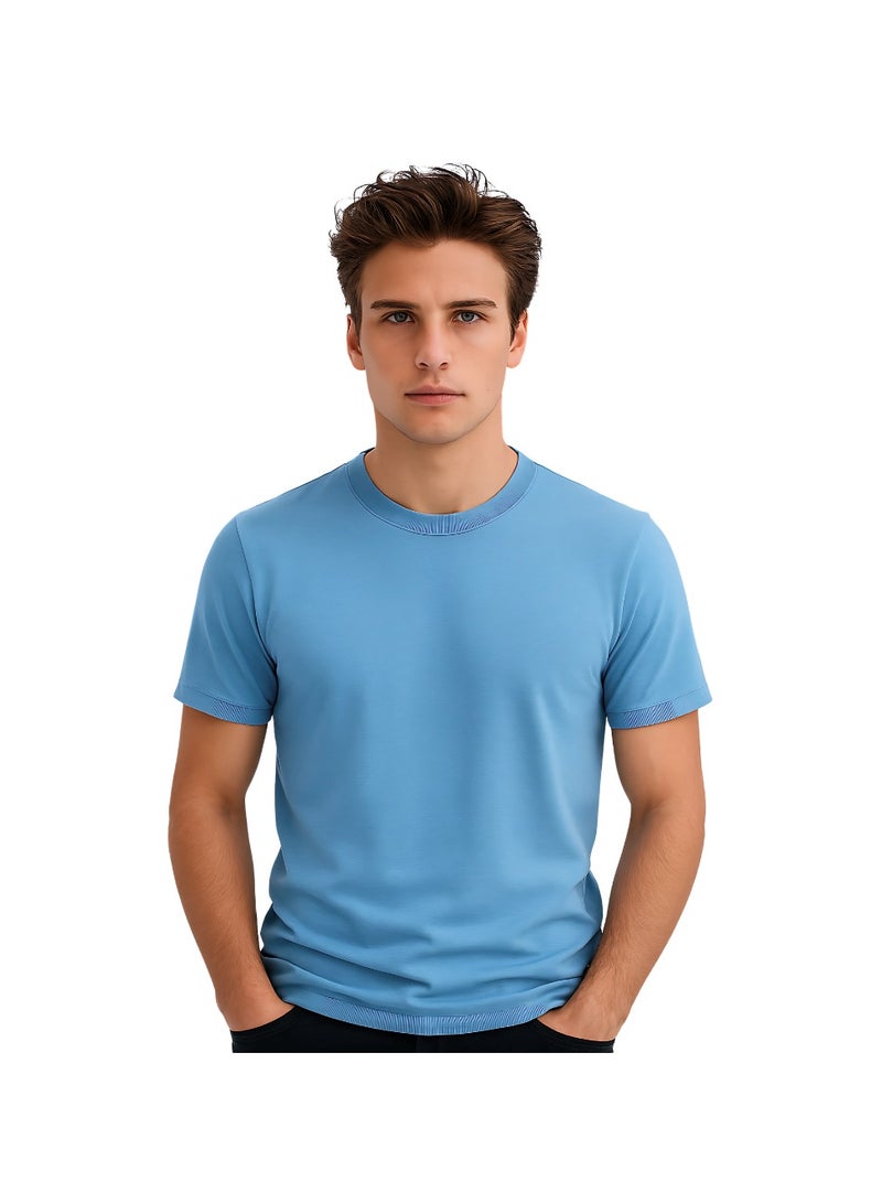 PRINTSHOP4ME Adult Round Neck Men's T Shirt 170 GSM Pure Cotton Basic Colors - Image 1