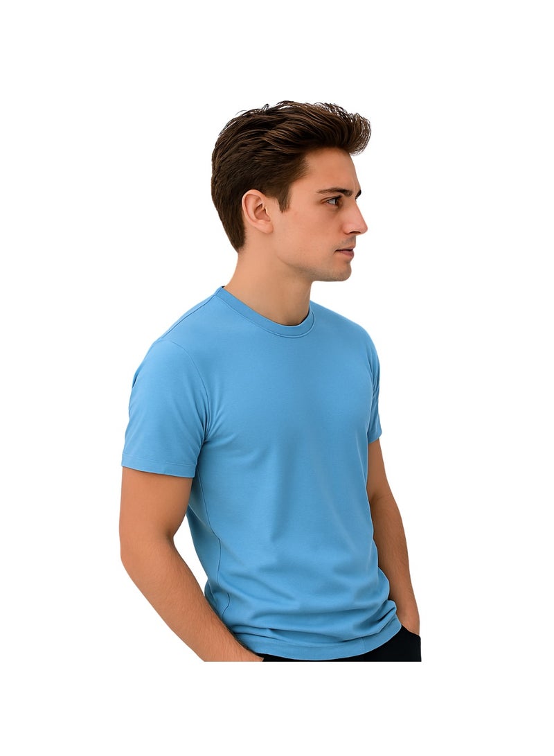 PRINTSHOP4ME Adult Round Neck Men's T Shirt 170 GSM Pure Cotton Basic Colors - Image 4