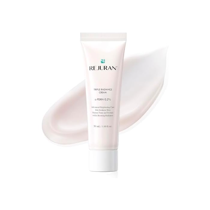 REJURAN® Triple Radiance Cream Moisturiser 50mL – DOT™ c-PDRN® 0.2% with Niacinamide & Panthenol – Hydrating Tone & Texture Care for Smooth, Radiant-Looking Skin. Korean Skincare