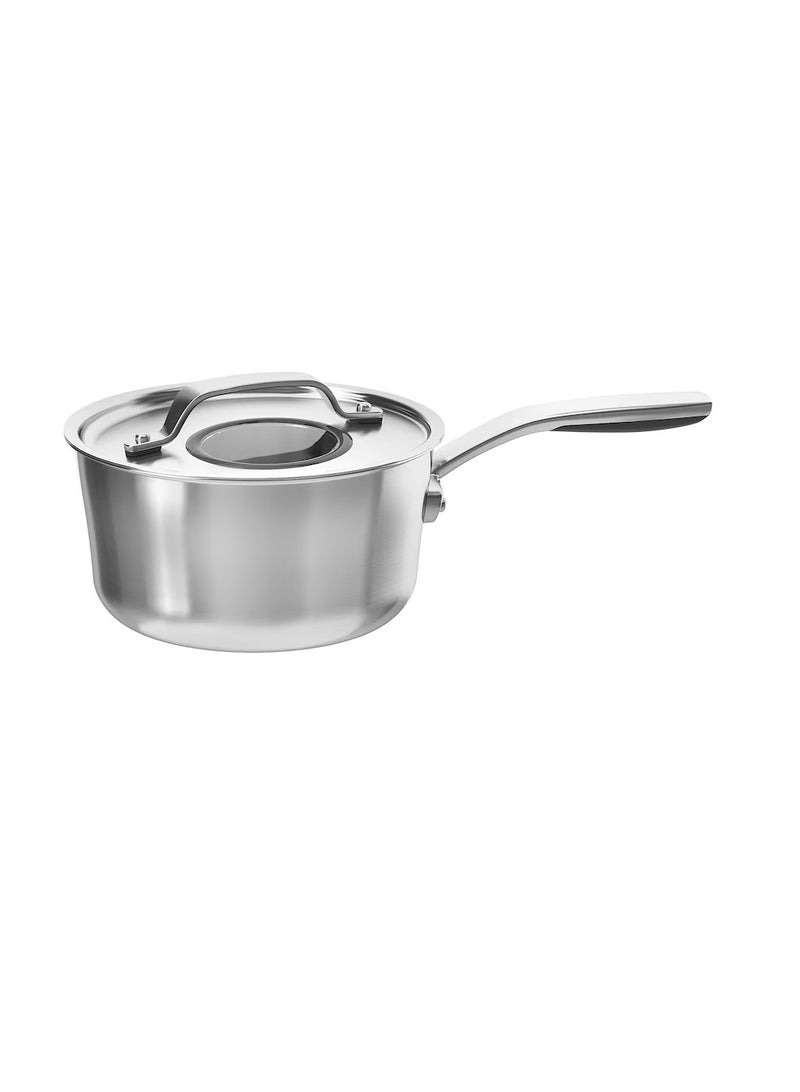 Saucepan with lid stainless steel grey 2.4 l - Image 3