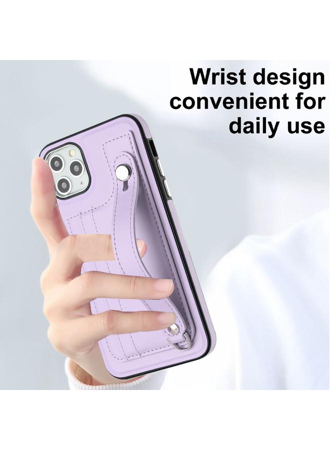 زبون جراب هاتف جلدي مقاوم للصدمات لهاتف iPhone 11 Pro Max مع حزام معصم - Image 5