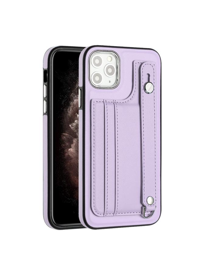 زبون جراب هاتف جلدي مقاوم للصدمات لهاتف iPhone 11 Pro Max مع حزام معصم - Image 2