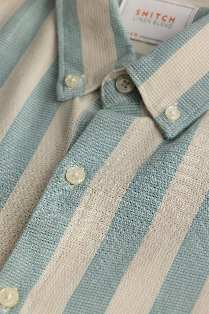 SNITCH Aurora Blue Stripe Shirt