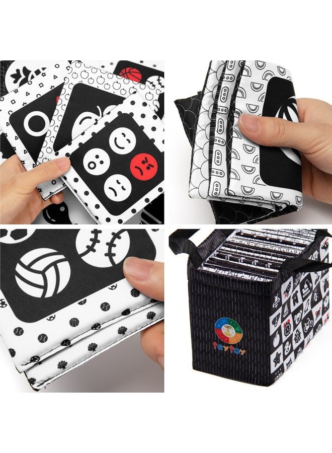 Toys Hot Baby Early Education Black And White Card Portable Suit Cloth Book Baby Tear-proof Visual Book - Image 3