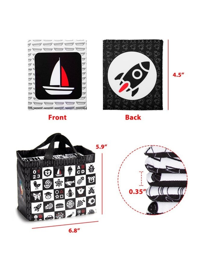 Toys Hot Baby Early Education Black And White Card Portable Suit Cloth Book Baby Tear-proof Visual Book - Image 1