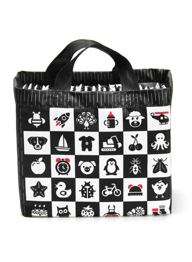 Toys Hot Baby Early Education Black And White Card Portable Suit Cloth Book Baby Tear-proof Visual Book - Image 5
