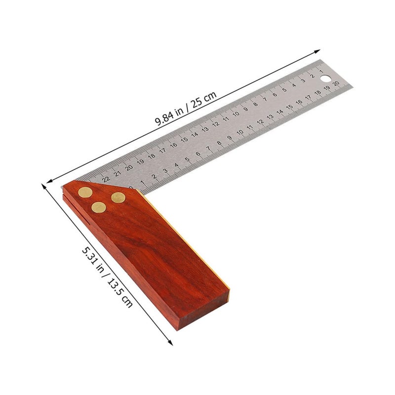 Shaped Woodworking Angle Ruler Carpenter Square Measurement Tool Wood Material Compression-Resistant for Precise Joint Holding and Woodworking Tasks - Image 2