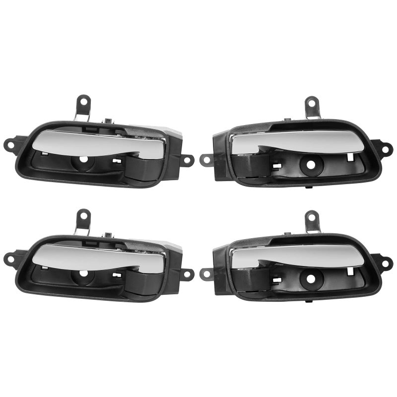 Interior Door Handles Set 4PCS Front Rear Inside Left Driver Right Passenger Side Handle With Chrome Lever Compatible with 20132017 Nissan Altima Pathfinder Replaces 806713TA0D 806703TA0D