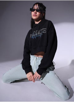 Hubberholme Black Sweatshirt For Women  - Image 1