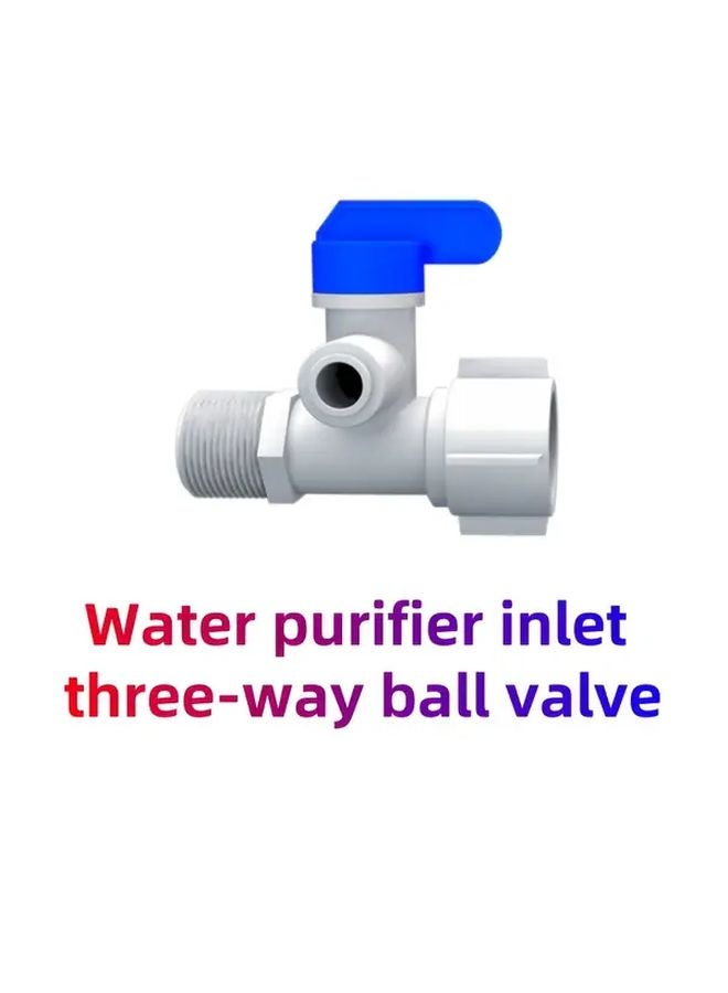 Plastic Water Inlet Three Way Ball Valve 20mm to 6 5mm Conversion - Image 2