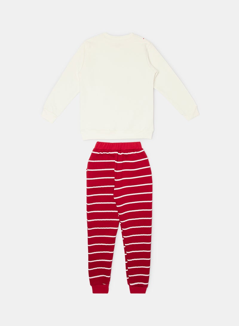 JOCKEY Kids Girls Sweatshirt with matching Sweatpants - Image 2