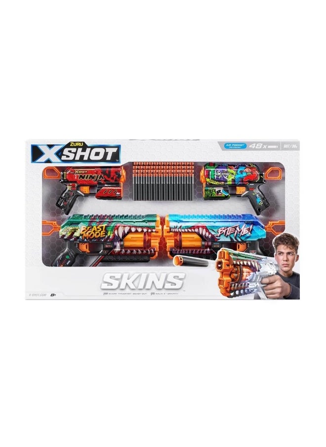 X-Shot Skins 2 Griefer & 2 Flux Blasters with 48 Darts - pzsku/ZDEC15D588956949A4649Z/45/_/1730101094/8e577786-19d3-4ee4-9ea7-c592d5c2f058