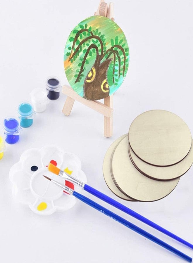 Prescent 3 inch Round Shaped Pine Wood MDF Cardboard Cutoutinch for Resin Art Craft Mandala Paitning DIY Projects Scapbooking and More (3 inch, Pack of 10) - Image 2