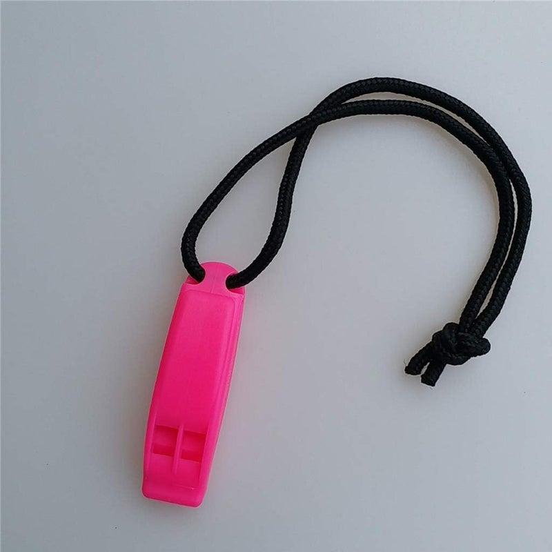 klarako Plastic Water Sports Emergency Survival Safety Whistle with Lanyard - Image 2