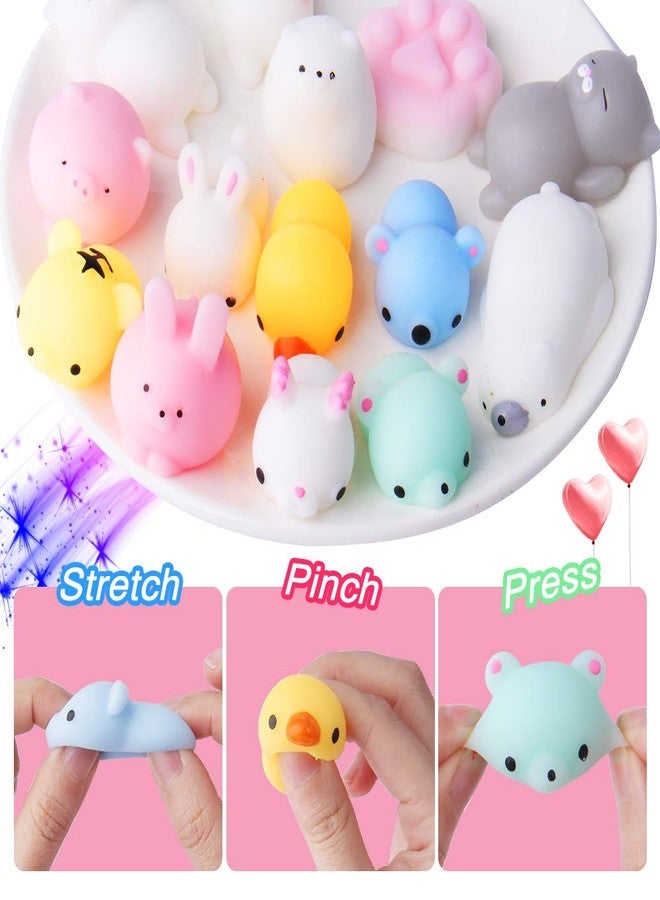 Outee 16 Pcs Mochi Animals Toys Lovely Mochi Cat Stress Relief Toys Mochi Animals Toys Mini Animals Cat Easter Gifts - Image 2