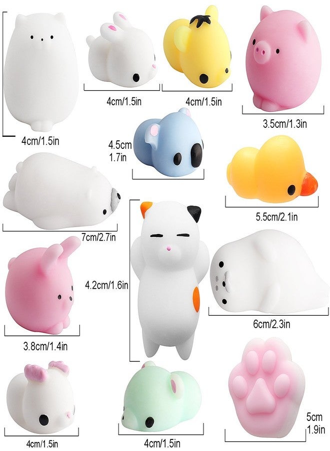 Outee 16 Pcs Mochi Animals Toys Lovely Mochi Cat Stress Relief Toys Mochi Animals Toys Mini Animals Cat Easter Gifts - Image 4