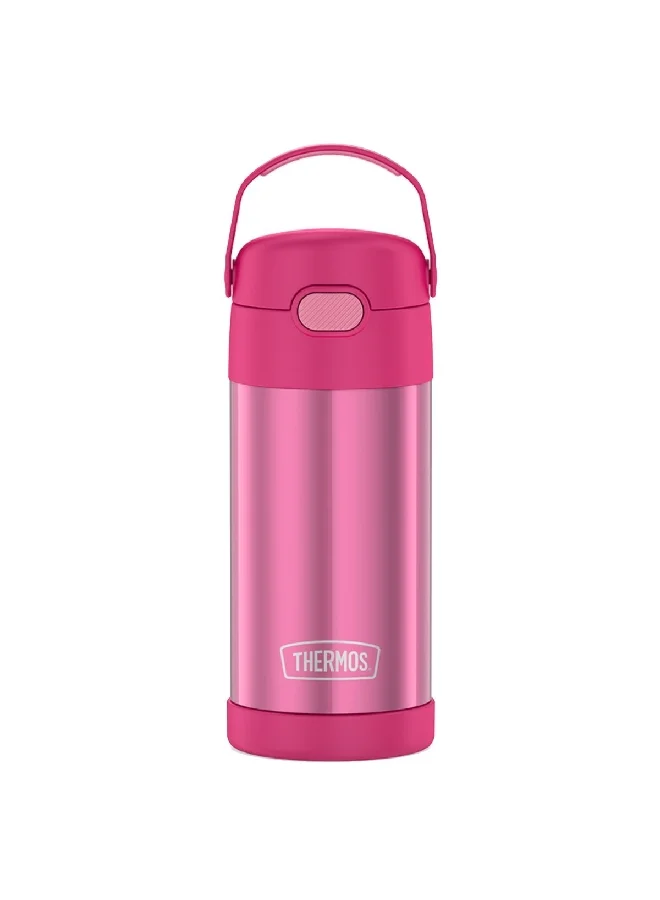 THERMOS Funtainer Vacuum Insulated Double Wall Stainless Steel Water Bottle Pink 12oz F4100PK6
