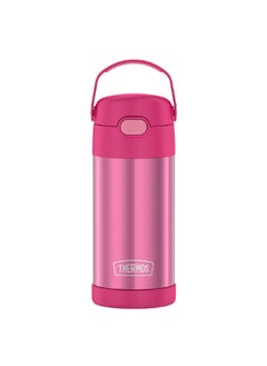 THERMOS Funtainer Vacuum Insulated Double Wall Stainless Steel Water Bottle Pink 12oz F4100PK6  - Image 1