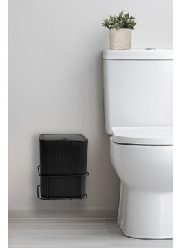 ‎okyanus Home Ocean Home Black Eco Magic Square Mina Garbage Bin with Hanger  - Image 1
