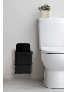 ‎okyanus Home Ocean Home Black Eco Magic Square Mina Garbage Bin with Hanger  - Image 5