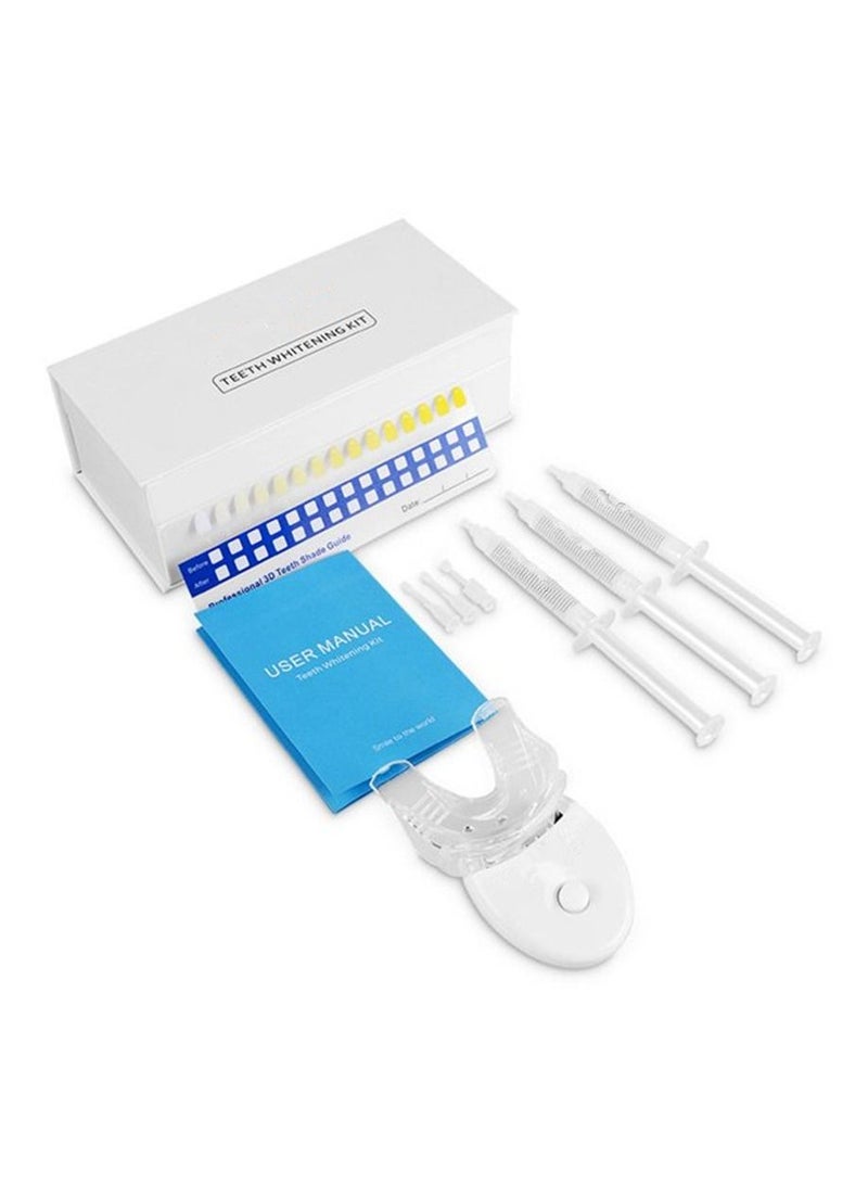 general Home Use Wireless Teeth Whitening Kit with LED Blue Lights Accelerator, Natural Whitening Effective Stain Removal Include 3 Teeth Whitening Gel Pens Complimentary Color Card(White) - Image 1