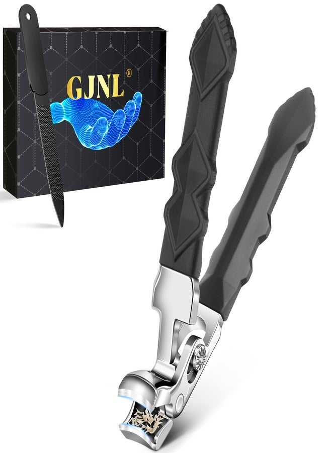 GJNL 2026 Toenail Clippers for Thick Toenails, Angled Head Large Toe Nail Clippers with Wide Jaw Opening, Super Sharp & Durable Thick Toenail Clippers with Comfort Grip Long Handle for Seniors Men Women - Image 1