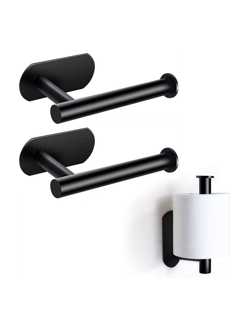 Hanayo Stainless Steel Toilet Paper Holder Wall Mount Self Adhesive Bathroom Paper Towel Roll Holder for Home and Kitchen  - Image 1