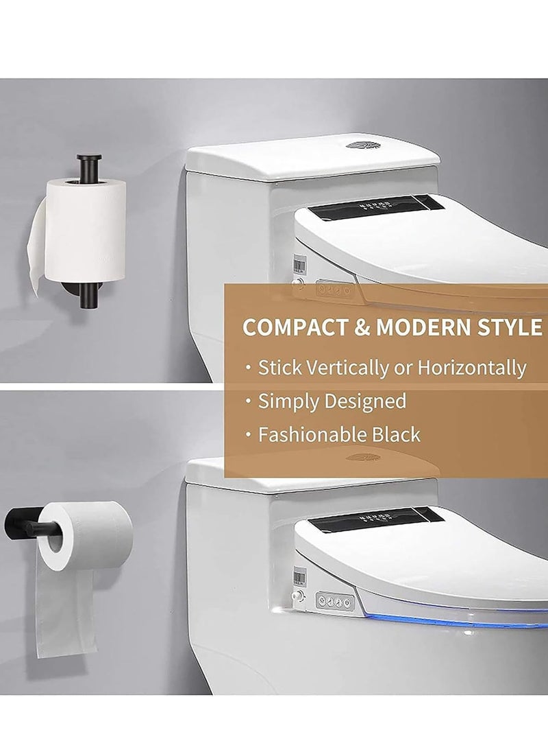 Hanayo Stainless Steel Toilet Paper Holder Wall Mount Self Adhesive Bathroom Paper Towel Roll Holder for Home and Kitchen  - Image 3